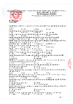 Đáp án Đề minh họa 2021 môn Sinh học