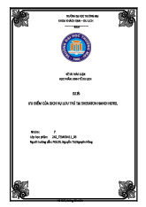 Đặc điểm cầu dịch vụ lưu trú tại Sheraton | Bài thảo luận Kinh tế du lịch