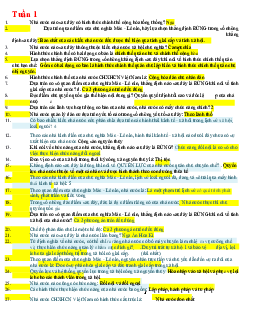 Đề cương môn Pháp luật đại cương ( có đáp án) | Đại học Thăng Long