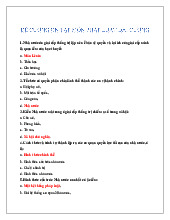 50 câu hỏi ôn tập môn Pháp luật đại cương | Đại học Công nghệ Giao thông vận tải