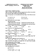 Đề khảo sát chất lượng Toán 6 năm 2024 – 2025 phòng GD&ĐT Nam Sách – Hải Dương