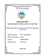 Đại hội Đại biểu toàn quốc lần thứ VI của Đảng Cộng sản Việt Nam | Bài tập nhóm môn Lịch sử đảng cộng sản Việt Nam