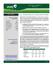 Bài tập Nghiên cứu và Phân tích VCBS môn Thị trường chứng khoán