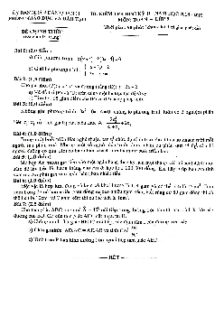 Đề kiểm tra học kỳ 2 Toán 9 năm 2018 – 2019 phòng GD&ĐT Quận 11 – TP HCM