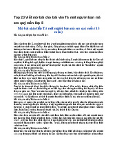 Top 23 Viết mở bài cho bài văn Tả một người bạn mà em quý mến lớp 5 - Tiếng Viêt 5