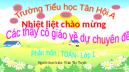 Giáo án điện tử Toán 1 Chương 2 Cánh diều: Phép trừ trong phạm vi 6