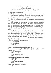 Đề thi giữa học kỳ 1 môn Ngữ Văn lớp 6 năm học 2024 - 2025 - Đề số 2 | Bộ sách Chân trời sáng tạo