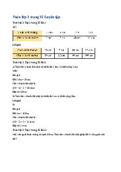 Giải SGK môn Toán 3 - Bài 53: Luyện tập chung | Kết nối tri thức