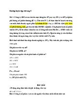 Bài tập luyện tập chương 5 môn Kinh tế chính trị | Trường đại học Mở Hà Nội