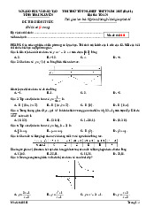 Đề thi thử tốt nghiệp THPT 2025 môn Toán Sở GD&ĐT Thái Nguyên