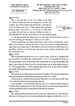 TOP 7 đề thi học sinh giỏi cấp tỉnh môn vật lý 12 (có đáp án)