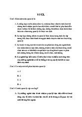 Câu hỏi trắc nghiệm về nhà quản lý và thông tin quản lý | Khoa học quản lý | Học viện Tài chính