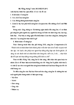 Giáo dục kỷ năng sống cho học sinh | Đại học Sư Phạm Hà Nội