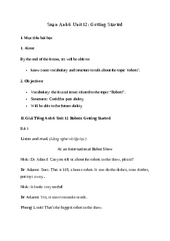 Giải Tiếng Anh 6 Unit 12: Getting Started | Global Success