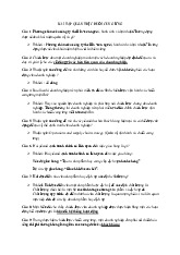 Bài Tập Quản Trị Chuỗi Cung Ứng | Trường Đại học Kinh tế, Đại học Đà Nẵng