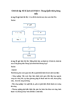 Giải bài tập SGK Lịch sử 10 bài 5: Trung Quốc thời phong kiến