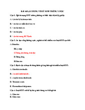 Đề cương ôn tập tim mạch | Đại học Thái Nguyên