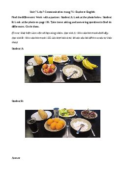 Giải Tiếng Anh 7 Unit 7: Communication | Explore English