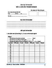 Báo cáo thí nghiệm Bài 4. Con lắc thuận nghịch môn Vật lý đại cương | Học viện Kỹ thuật mật mã