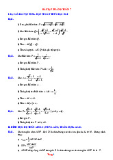 Bài Tập Toán 9 Tuần 7 Có Lời Giải Chi Tiết