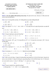 Đề khảo sát hè Toán 10 năm 2024 – 2025 trường chuyên Lê Hồng Phong – Nam Định