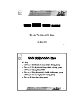 Bài giảng Chương 3: Mạng quang WDM môn Mạng truyền thông quang | Học viện Công Nghệ Bưu Chính Viễn Thông