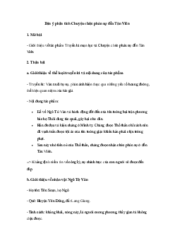 Tổng hợp dàn ý tác phẩm Chuyện chức phán sự đền Tản Viên (5 Mẫu) | Văn mẫu lớp 10 Kết Nối Tri Thức