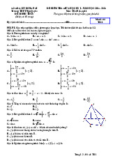 Đề giữa học kỳ 1 Toán 11 năm 2024 – 2025 trường THPT Ngô Quyền – Đồng Nai