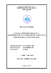 Đồ án tốt nghiệp: Tính toán, thiết kế hệ thống sấy cá| Môn Thiết kế hệ thống sấy các sản phẩm thực phẩm| Trường Đại học Bách Khoa Hà Nội