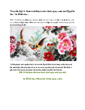 Văn mẫu lớp 9: Phân tích đoạn trích Cảnh ngày xuân của Nguyễn Du  - Ngữ văn 9