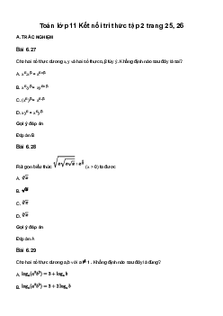Toán 11 Bài tập cuối chương VI sách Kết Nối Tri Thức