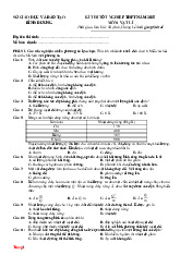 Đề Thi Thử Tốt Nghiệp 2025 Vật Lí Sở GD Bình Dương Giải Chi Tiết