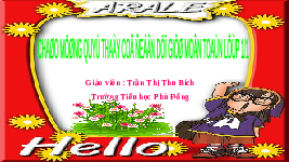 Giáo án điện tử Toán 1 Chương 2 Cánh diều: Phép cộng trong phạm vi 6 (tiếp theo)