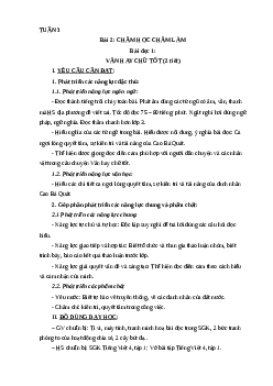 Giáo án Tiếng Việt lớp 4 Tuần 3 | Cánh Diều