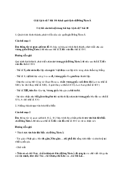 Giải Lịch sử 7 Bài 10: Khái quát lịch sử Đông Nam Á | Cánh diều