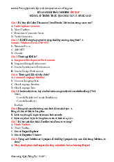 Bộ câu hỏi trắc nghiệm ôn tập môn: lập trình trực quan cơ sở và nâng cao  | Trường Đại học Kinh doanh và Công nghệ Hà Nội