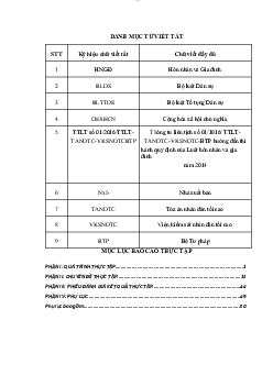 Báo cáo thực tập môn Hôn nhân gia đình đề tài "Một số vấn đề lý luận và thực tiễn về kết hôn trái pháp luật và huỷ hôn trái pháp luật"