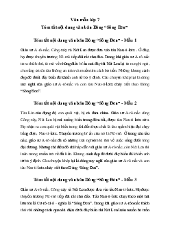 Tóm tắt nội dung văn bản Dòng “Sông Đen” | Văn mẫu lớp 7 Chân trời sáng tạo