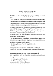 Bài tập Chủ đề 1 - Tài liệu tham khảo môn khoa học tự nhiên | Đại học Sư Phạm Hà Nội