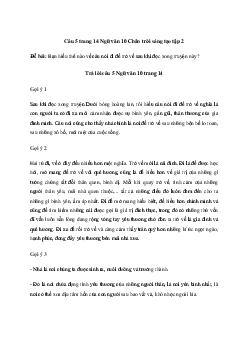 Bạn hiểu thế nào về câu nói đi để trở về? | Văn mẫu lớp 10 Chân trời sáng tạo