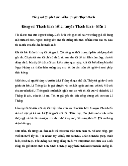 Văn mẫu lớp 6: Đóng vai Thạch Sanh kể lại truyện Thạch Sanh (12 mẫu) | Kết nối tri thức