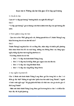 Soạn bài Những câu hát dân gian về vẻ đẹp quê hương - Chân trời sáng tạo 6