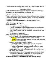 Đề cương Môn Chủ Nghĩa Xã Hội Khoa Học | Đại học Nội Vụ Hà Nội