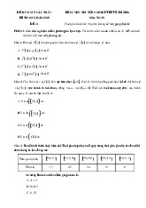 Đề thi thử tốt nghiệp THPT 2025 môn Toán bám sát đề minh họa - Đề 41
