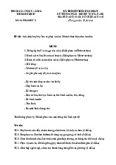Bộ đề thi kết thúc học phần môn Nghiệp vụ nhà hàng | Trường Đại Học Hạ Long