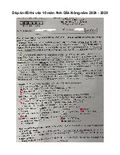 Đề thi tuyển sinh vào 10 môn Tiếng Anh Sở GD&ĐT Đắk Nông năm 2024 - 2025