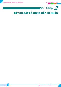 Dãy số, cấp số cộng và cấp số nhân Toán 11 GDPT 2018