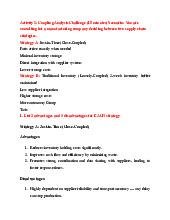 Bài 5: Phân Tích Chiến Lược Cung Ứng và Cạnh Tranh | Tài liệu Nhượng quyền kinh doanh