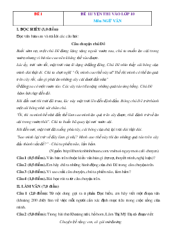 TOP 20 Đề ôn thi vào lớp 10 môn Ngữ văn