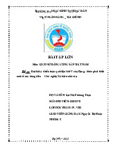 Đại hội đại biểu toàn quốc lần thứ V của Đảng - bước phát triển mới về con đường đi lên Chủ nghĩa Xã hội ở nước ta | Bài tập lớn môn Lịch sử đảng cộng sản Việt Nam